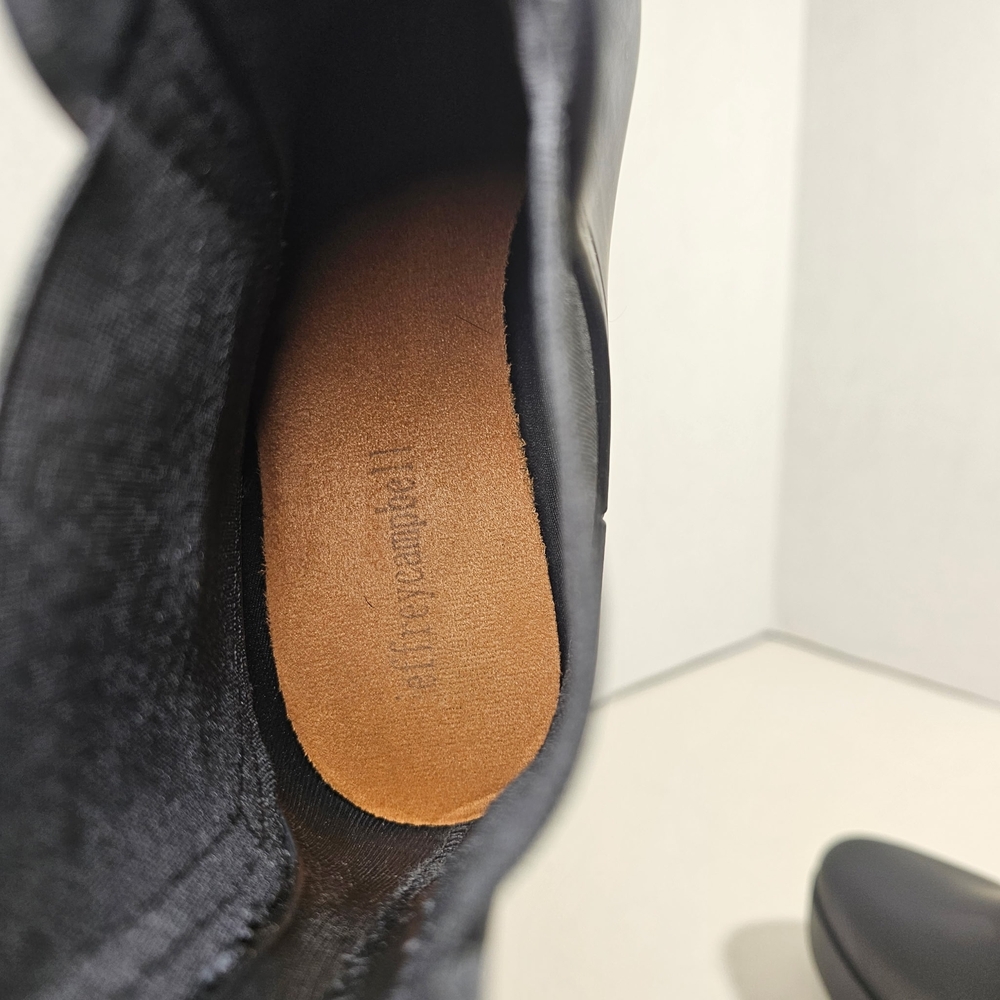 Jeffrey Campbell Black Chelsea Platform Rain Booties - Picture 8 of 9